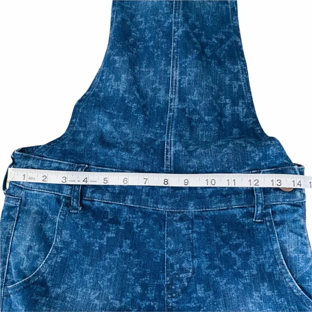Hollister Tribal Print Jeans Jumpsuit Denim Bib Overall Sz XS - Picture 7 of 14